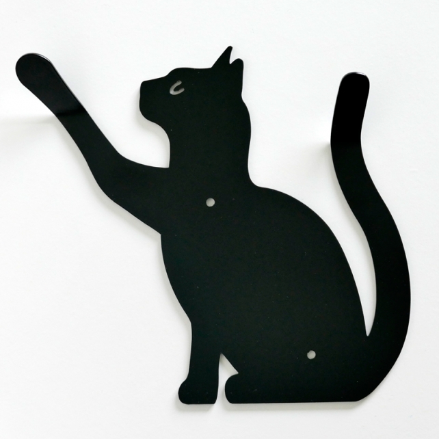 Cabide Gato em Metal