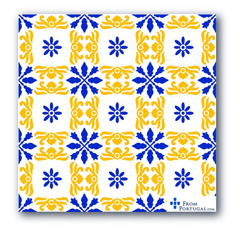 Base de Copos Azulejo 18 - 11cm